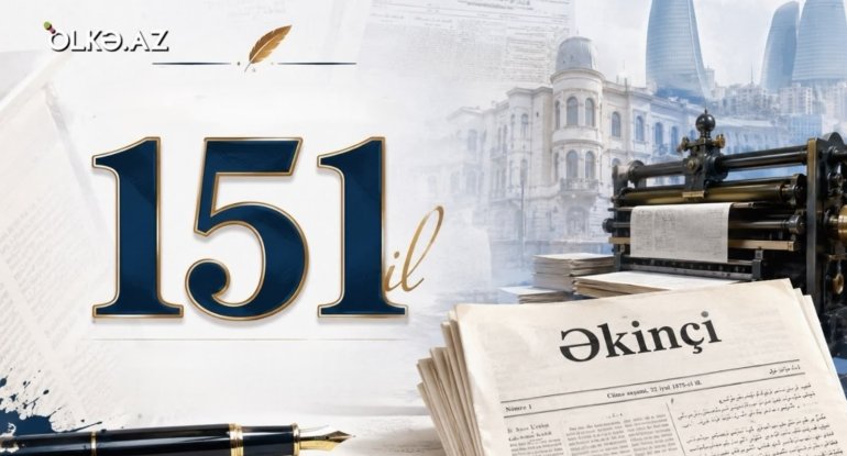 Azərbaycan milli mətbuatının yaranmasından 151 il ötür