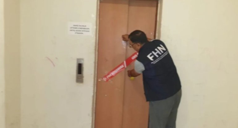 Yaşayış binasında təhlükə: 6 liftin fəaliyəti dayandırıldı
