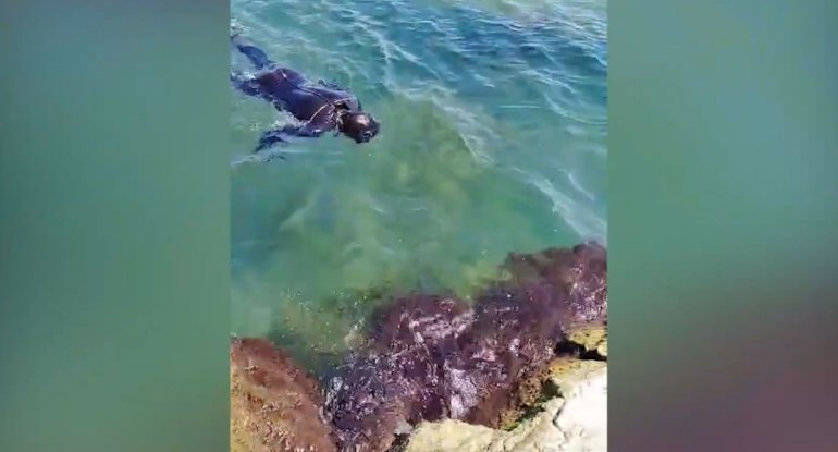 Mərdəkanda dənizdə batan 22 yaşlı oğlanın axtarışları davam etdirilir -&nbsp;VİDEO