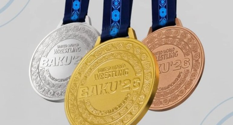Bakıda keçiriləcək güləş üzrə dünya çempionatının medalları təqdim olunub