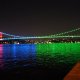 İstanbulun körpüləri Azərbaycan bayrağının rənglərinə büründü - FOTO