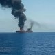 Hörmüz boğazında tanker minaya düşüb Hörmüz boğazında tanker minaya düşüb
